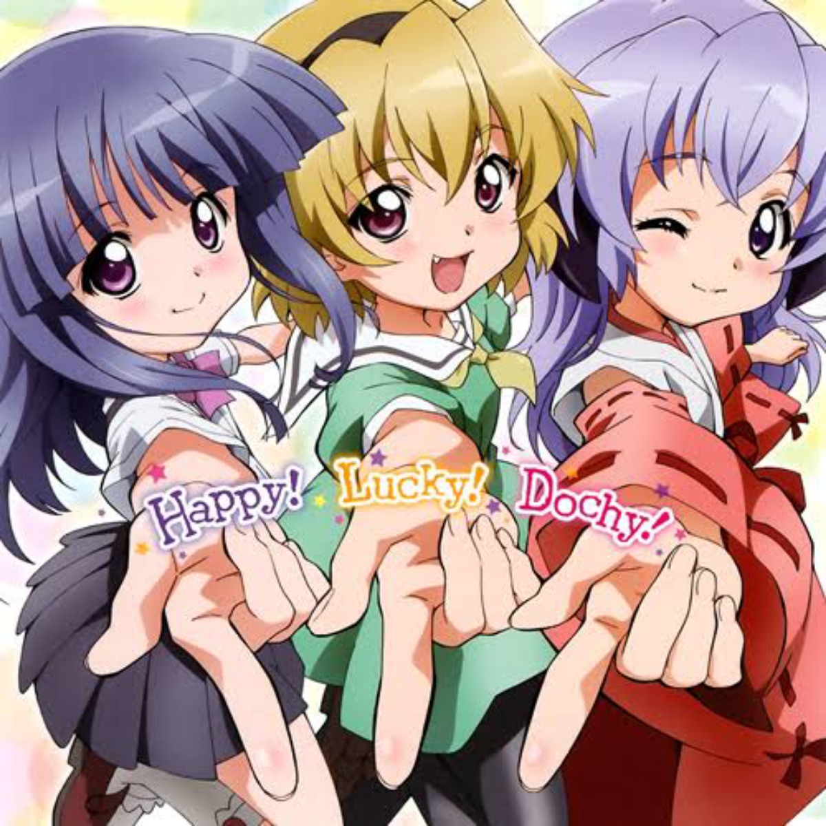 Cover album Opening Higurashi no Naku Koro ni Kira dari Rika (CV: Yukari Tamura), Satoko (CV: Mika Kanai), Hanyu (CV: Yui Horie) di Matikiri