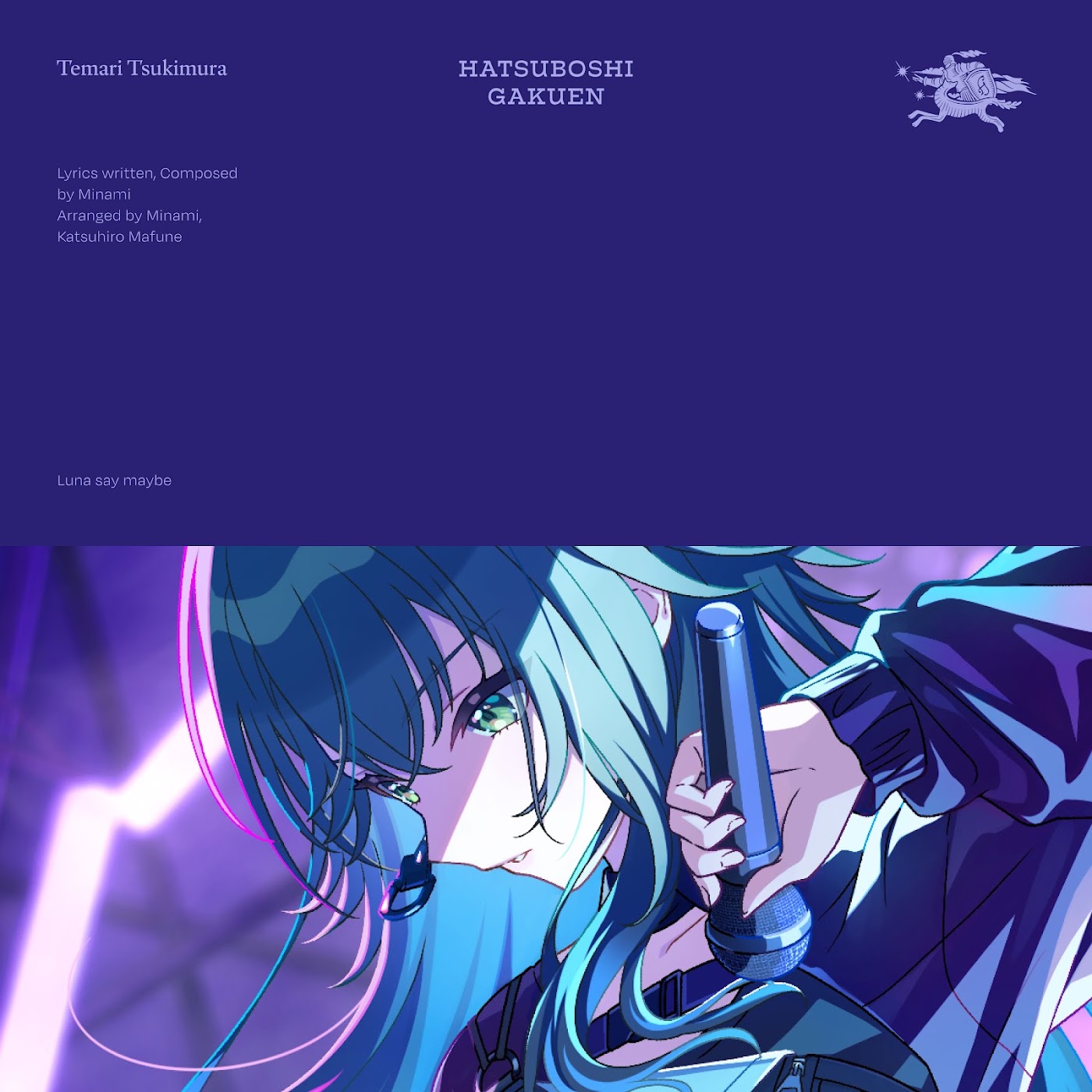 Cover album Theme Song Gakuen IDOLM@STER dari Temari Tsukimura (CV: Nao Ojika) di Matikiri