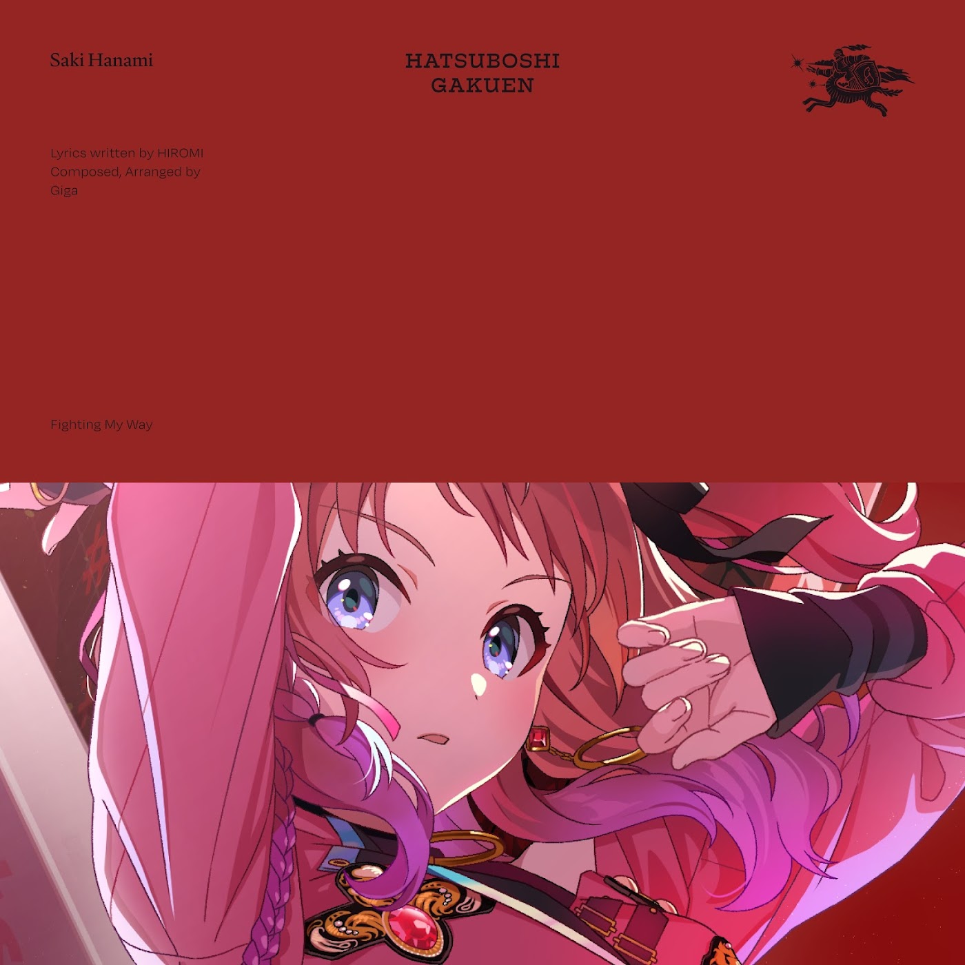 Cover album Theme Song Gakuen IDOLM@STER dari Saki Hanami (CV: Aoi Nagatsuki) di Matikiri