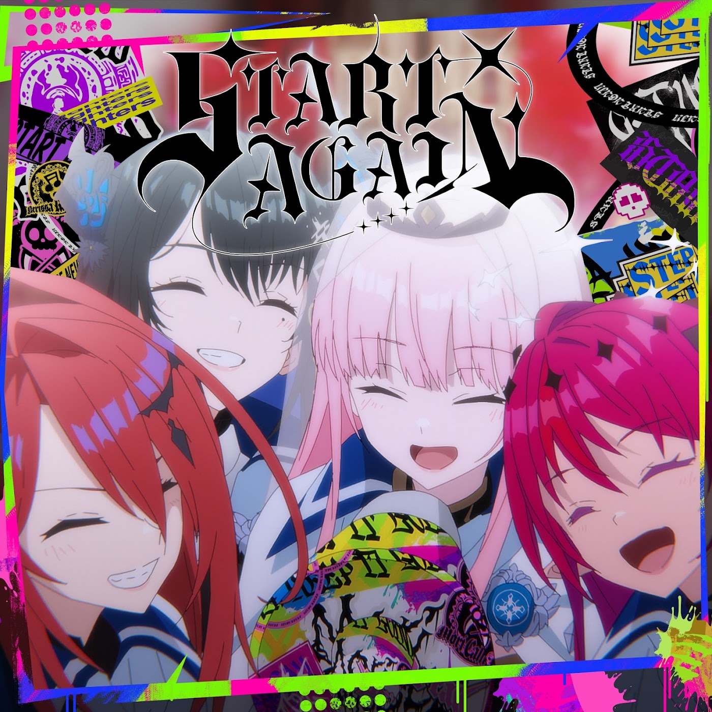 Cover album Theme Song hololive IDOL PROJECT dari Mori Calliope, IRyS, Nerissa Ravencroft & Elizabeth Rose Bloodflame di Matikiri