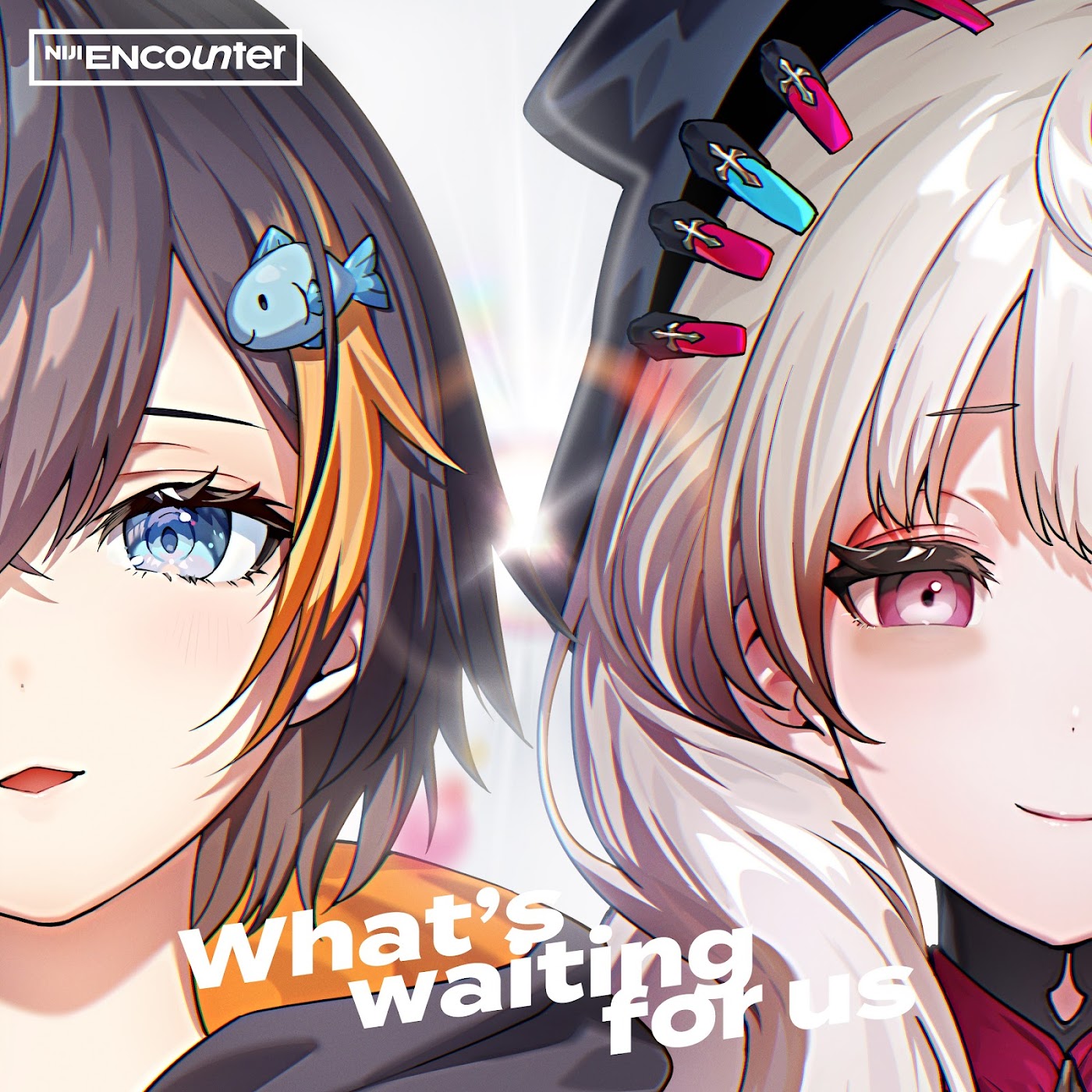 Cover album Theme Song NIJISANJI EN dari Petra Gurin × Reimu Endou di Matikiri