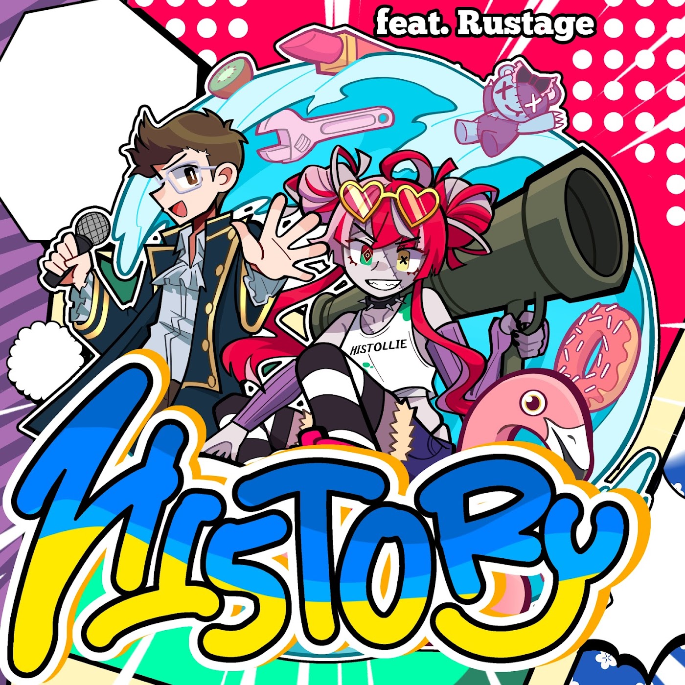 Cover album Theme Song Rustage & hololive IDOL PROJECT dari Kureiji Ollie feat. Rustage di Matikiri
