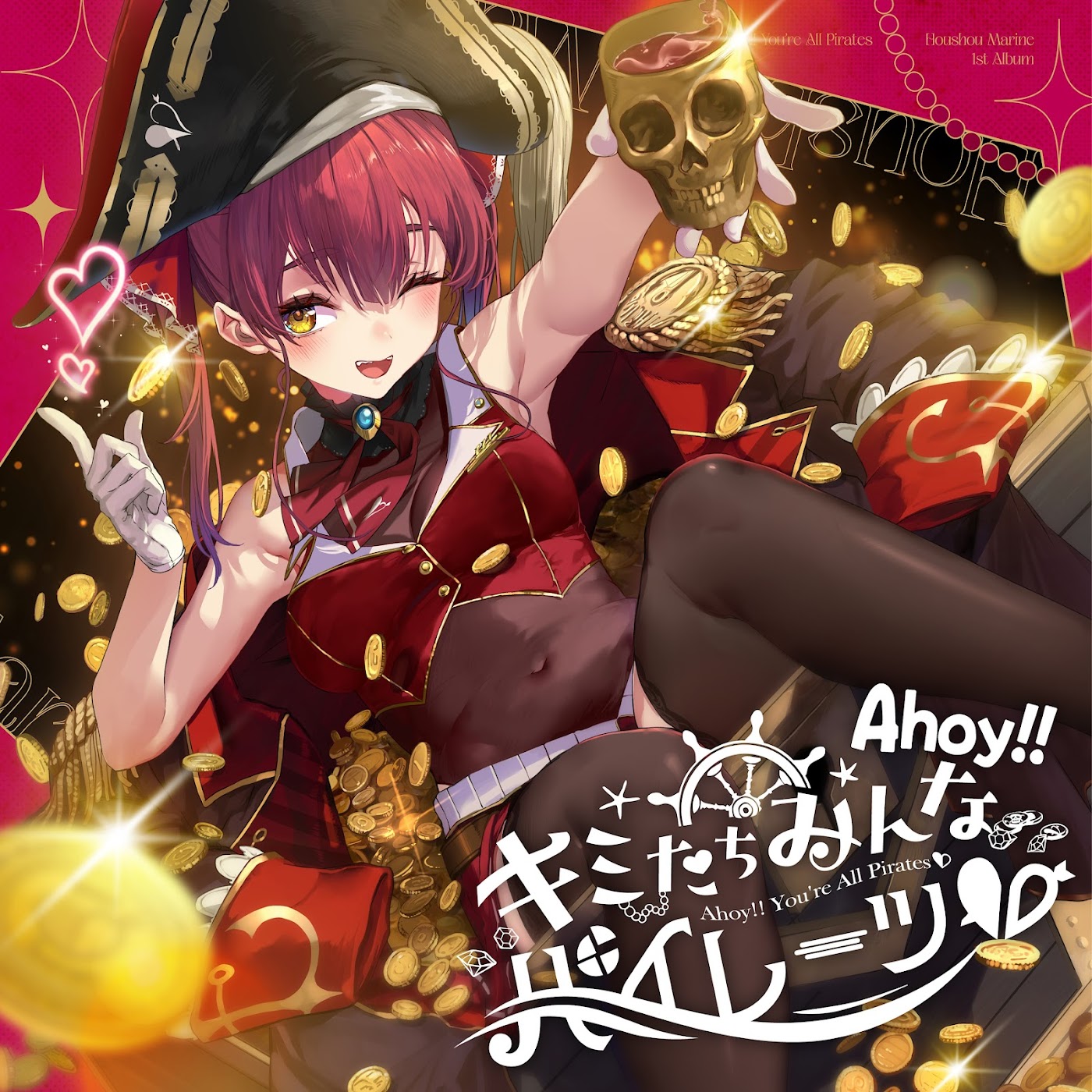 Cover album Theme Song hololive IDOL PROJECT dari Houshou Marine di Matikiri
