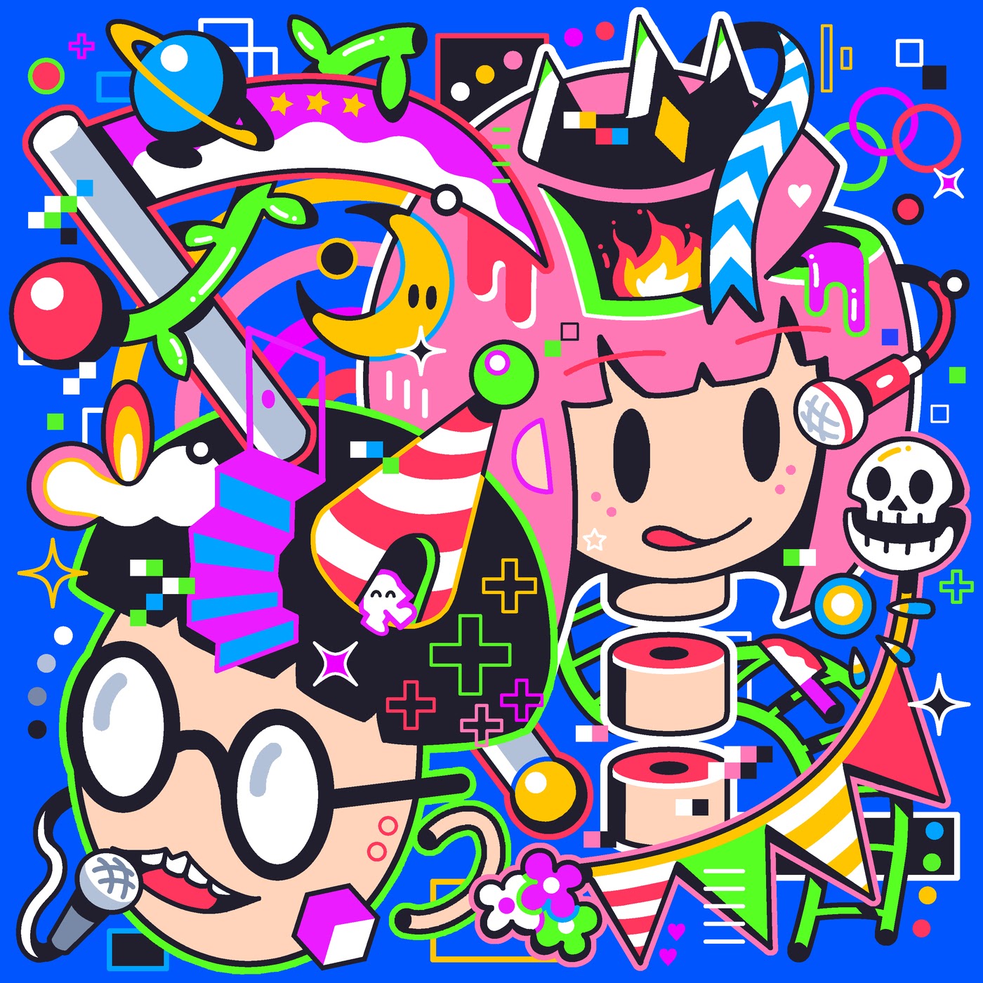 Cover album Theme Song hololive IDOL PROJECT & PES dari Mori Calliope feat. PES di Matikiri