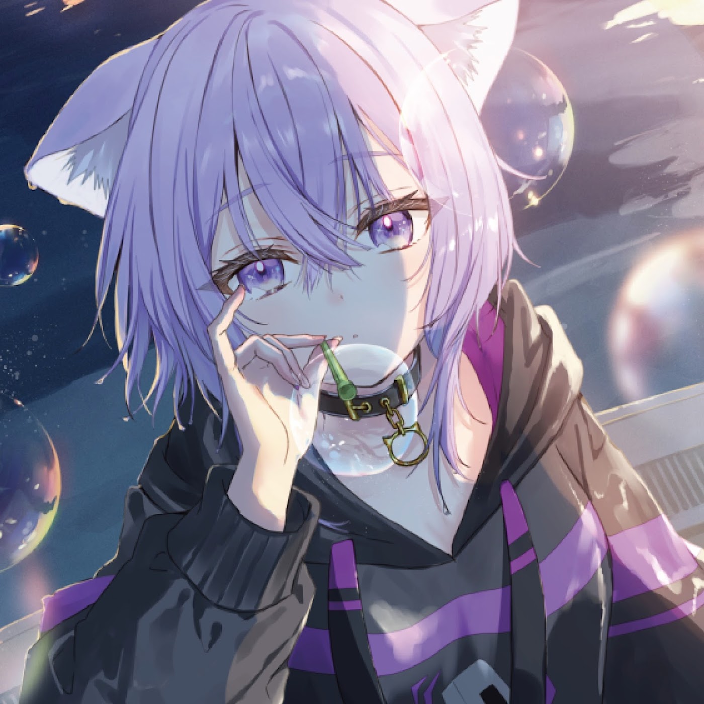 Cover album Theme Song hololive IDOL PROJECT dari Nekomata Okayu di Matikiri