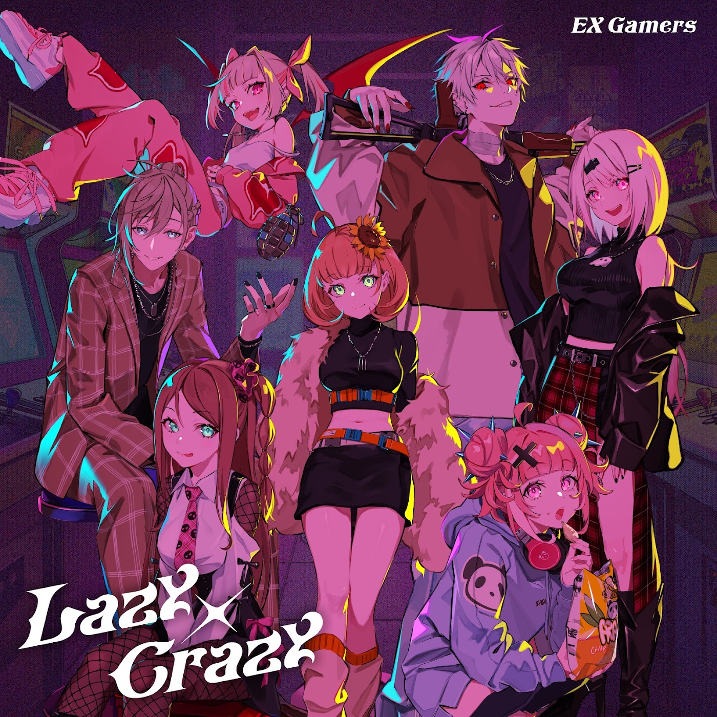 Cover EX Gamers - Lazy × Crazy Cover album Theme Song NIJISANJI dari EX Gamers di Matikiri