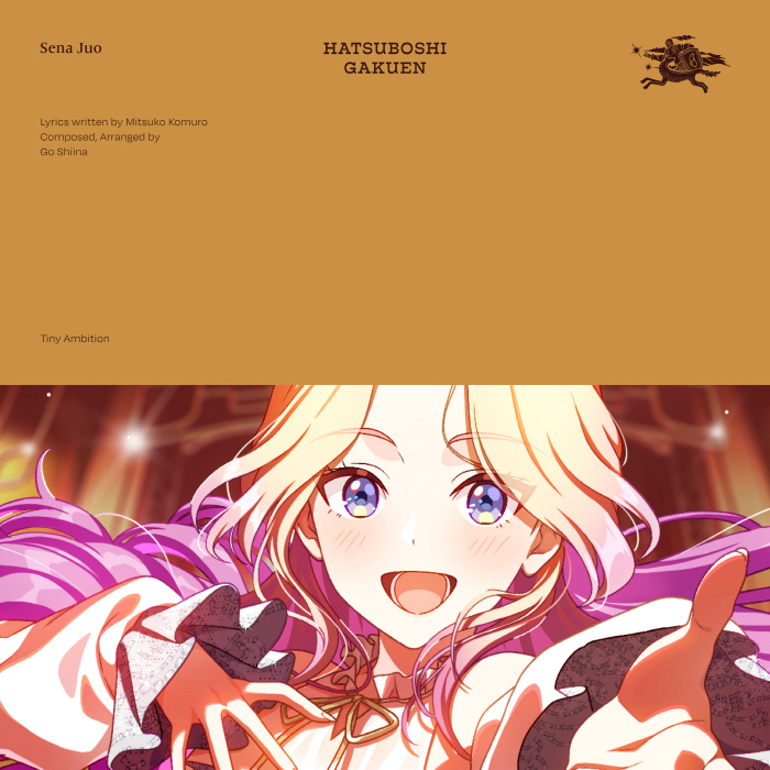 Cover album Theme Song Gakuen IDOLM@STER dari Sena Juo (CV: Mashiro Hitaka) di Matikiri