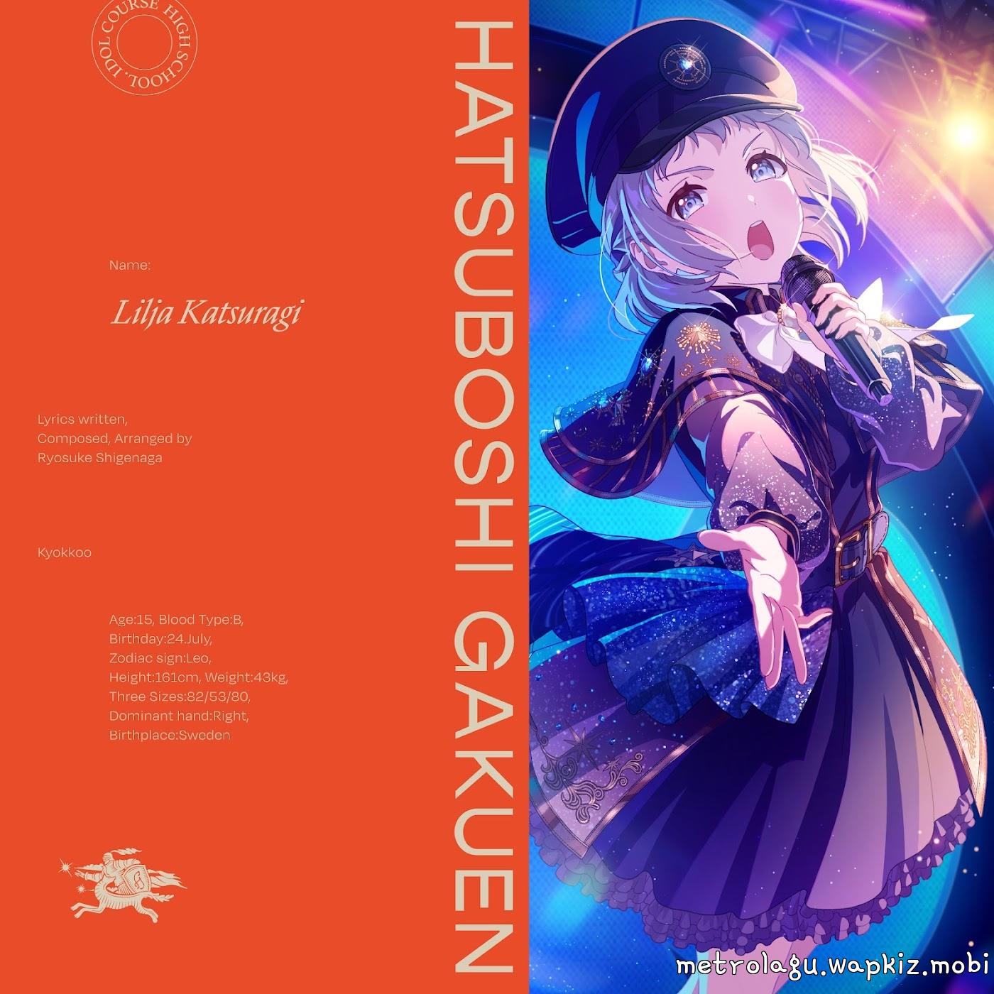 Cover album Theme Song Gakuen IDOLM@STER dari Lilja Katsuragi (CV: Kana Hanaiwa) di Matikiri