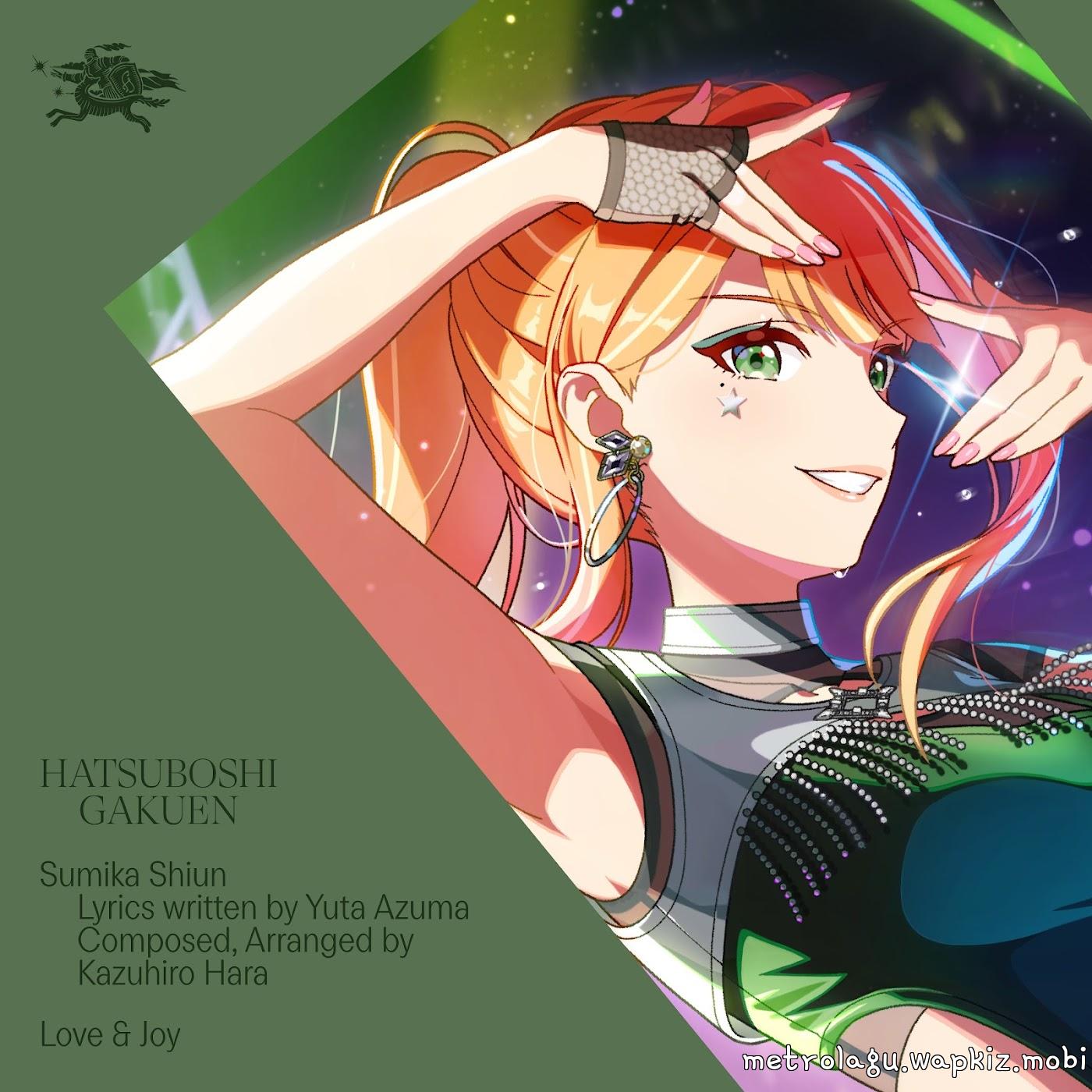 Cover album Gakuen IDOLM@STER Theme Song dari Sumika Shiun (CV: Miya Minato) di Matikiri