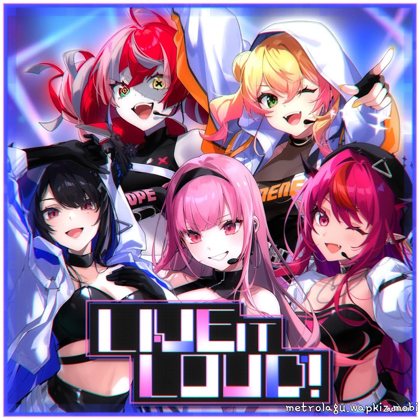 Cover album hololive IDOL PROJECT Theme Song dari Momosuzu Nene, Kureiji Ollie, Mori Calliope, IRyS & Nerissa Ravencroft di Matikiri