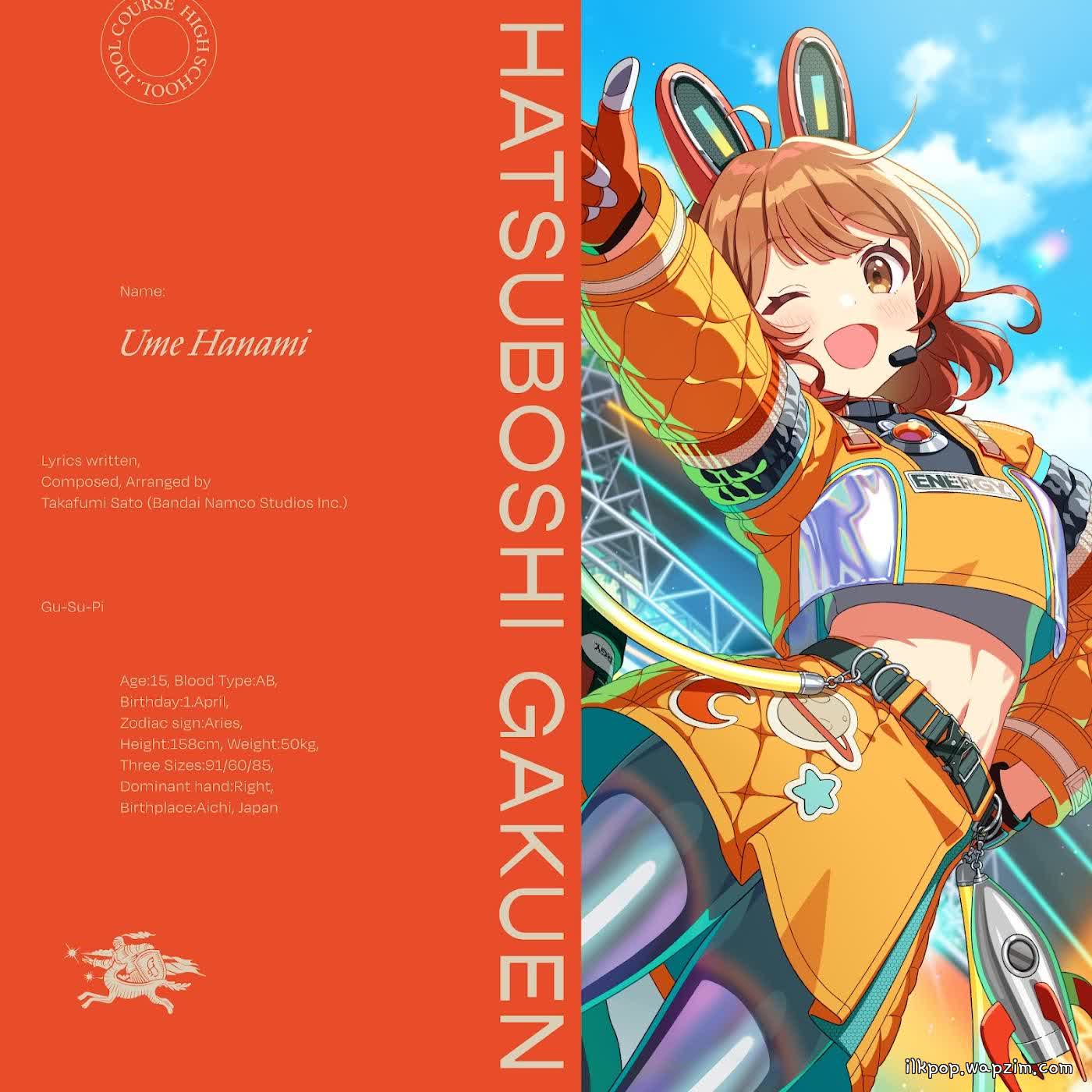 Cover album Gakuen IDOLM@STER Theme Song dari Ume Hanami (CV: Ayane Matsuda) di Matikiri