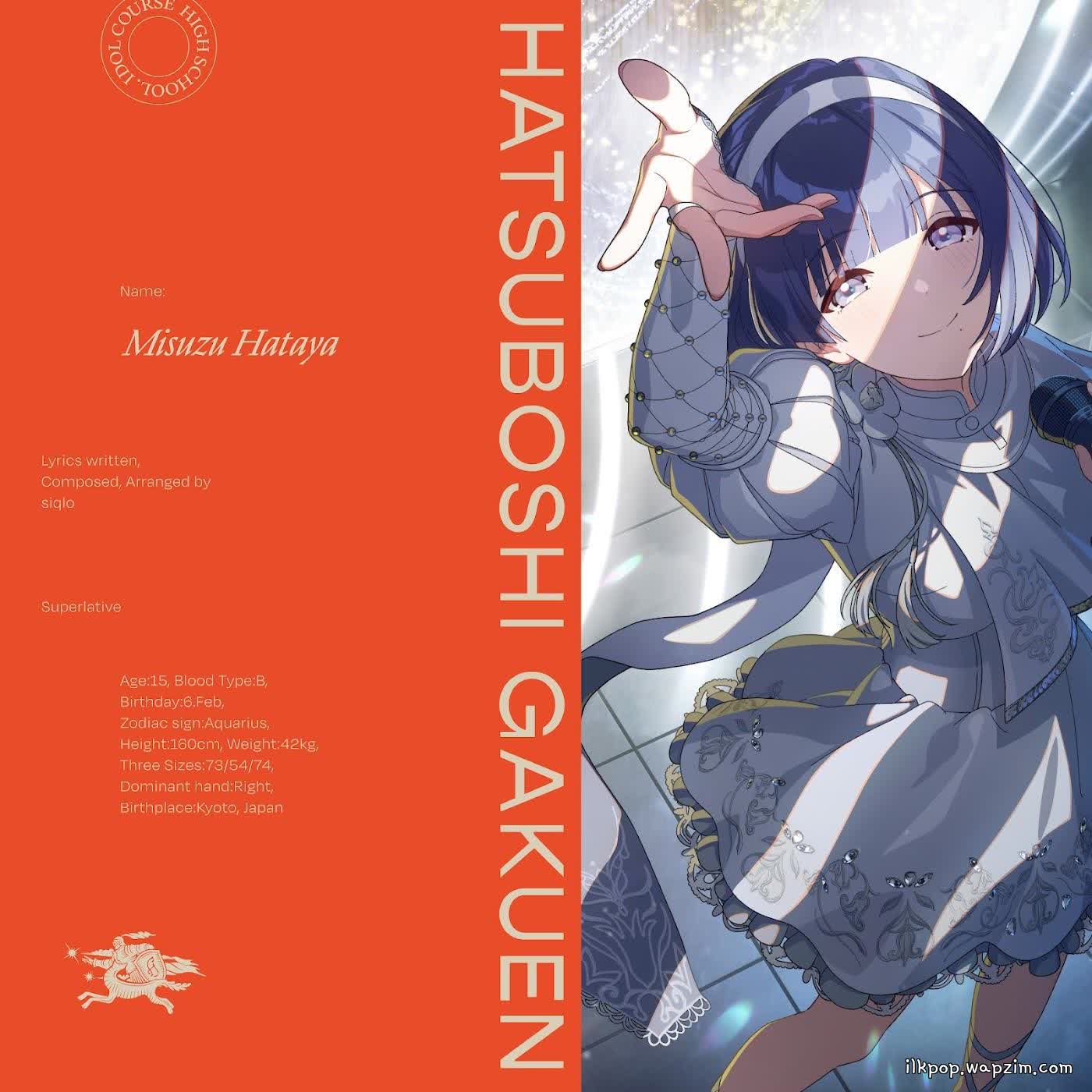 Cover album Gakuen IDOLM@STER Theme Song dari Misuzu Hataya (CV: Non Harusaki) di Matikiri