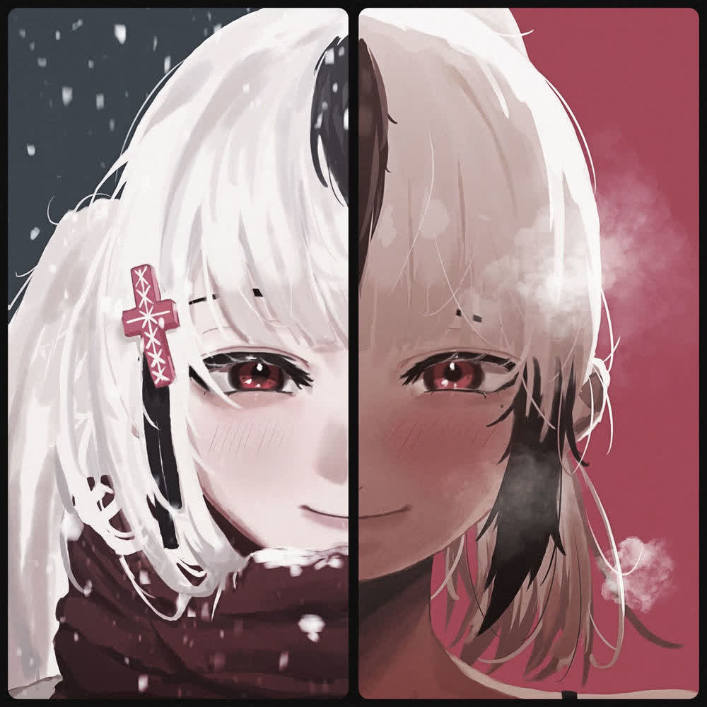 Cover album 홍조 (Akaku) dari Mizuiro di Matikiri