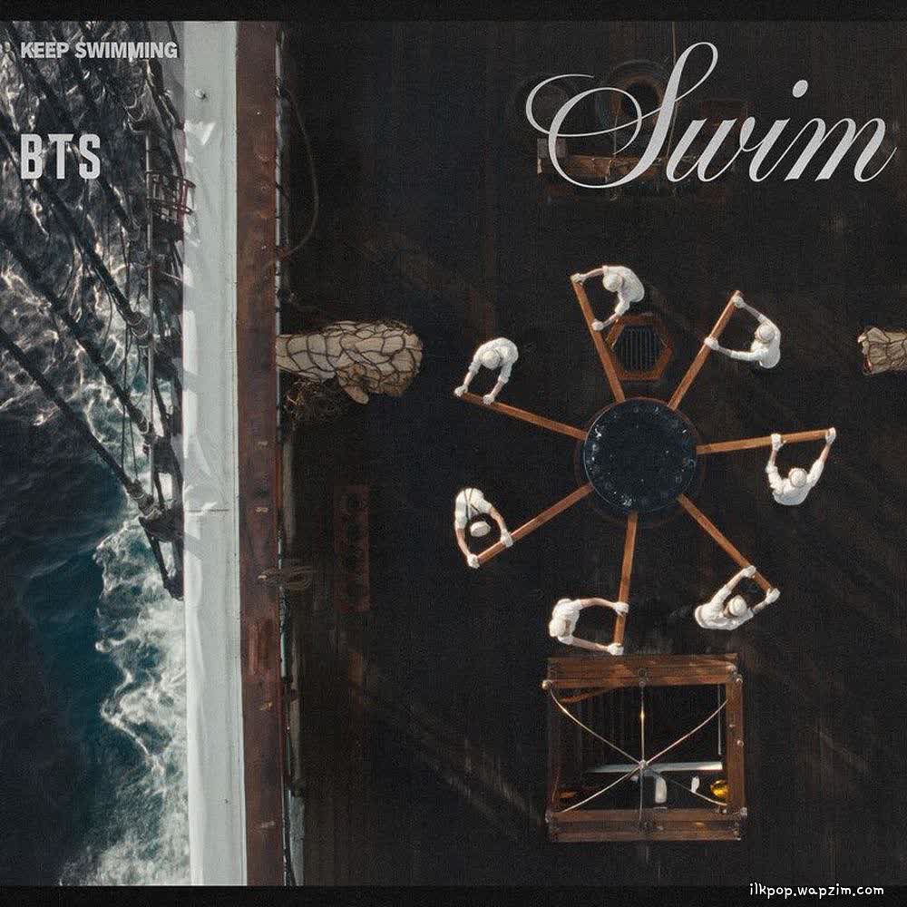 Cover album KEEP SWIMMING dari BTS di Matikiri