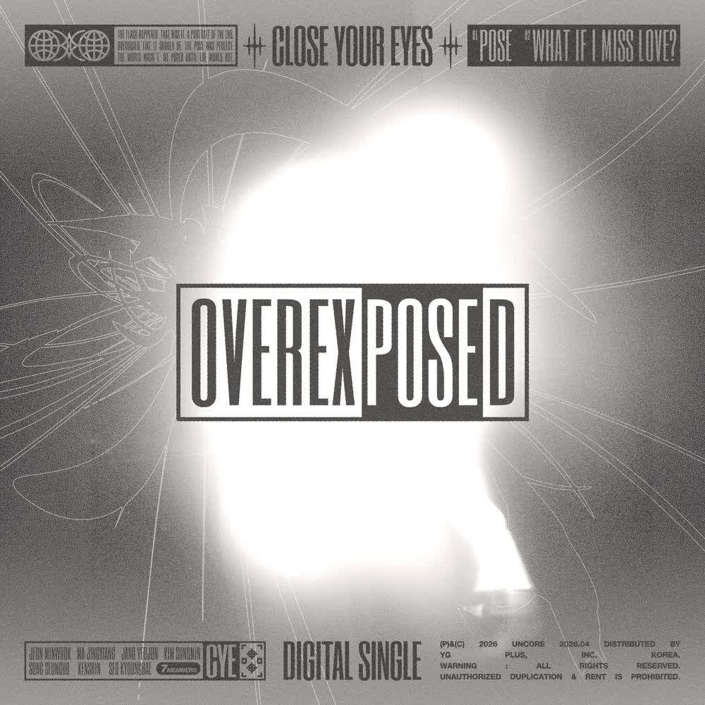 Cover album OVEREXPOSED dari CLOSE YOUR EYES di Matikiri