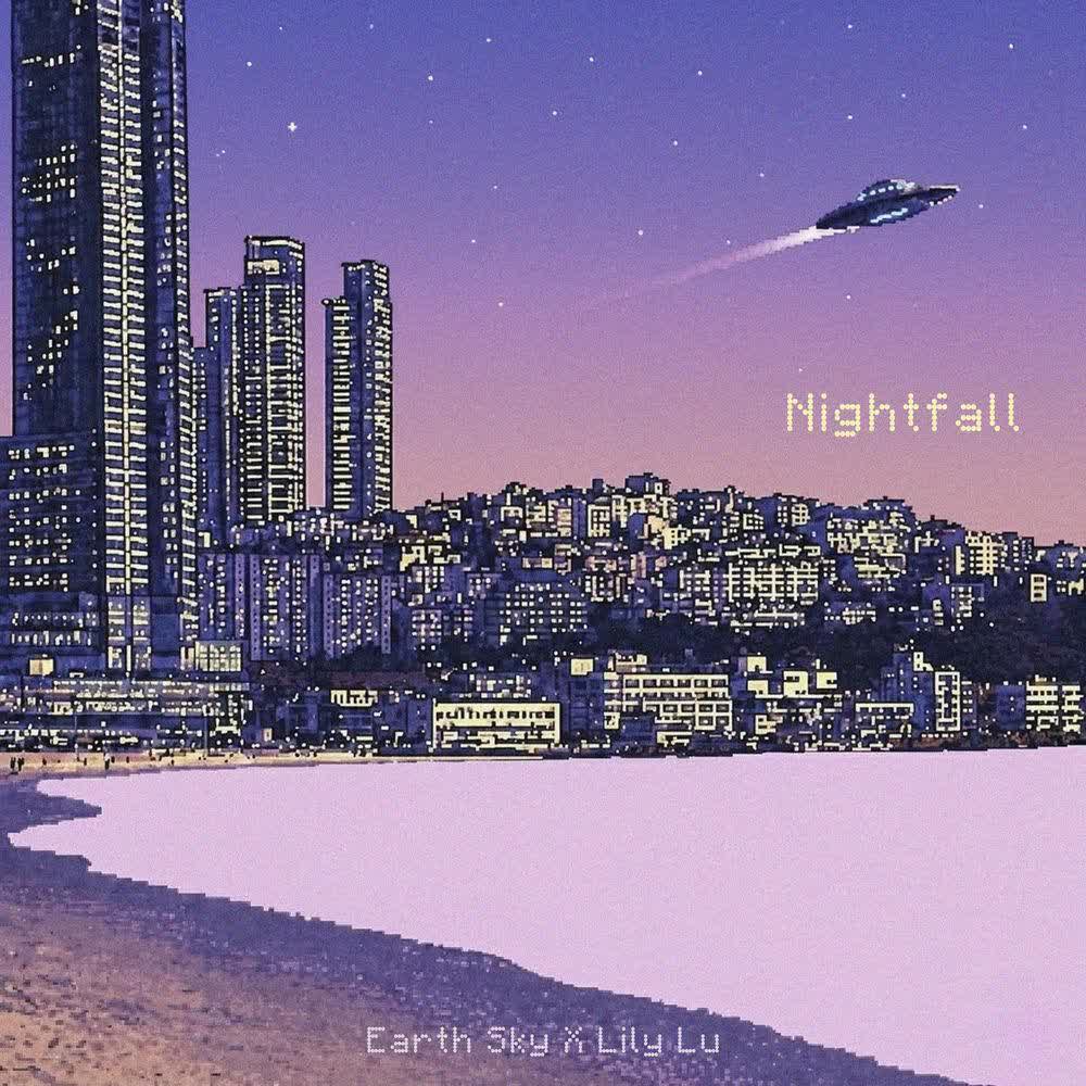 Cover album Nightfall dari JiCheon & Lily Lu di Matikiri