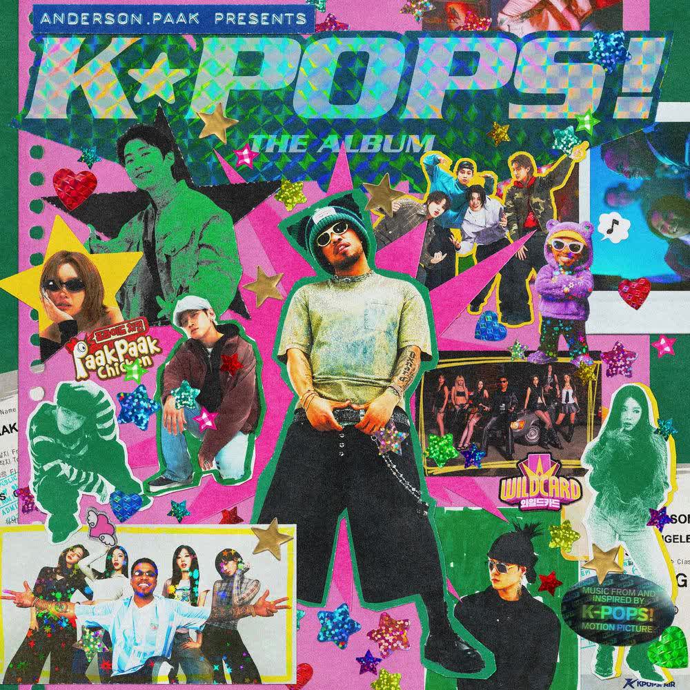 Cover album K-POPS! (Music from and inspired by K-POPS! Motion Picture) dari Crush & Anderson.Paak di Matikiri